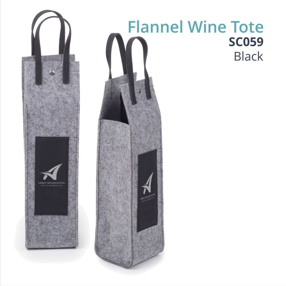 Saddle Gift Collection - FLANNEL WINE TOTE