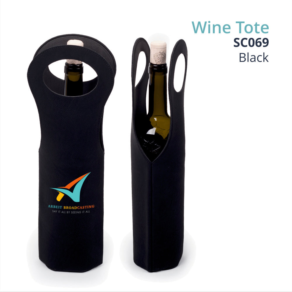 Saddle Gift Collection - LEATHERETTE WINE TOTE