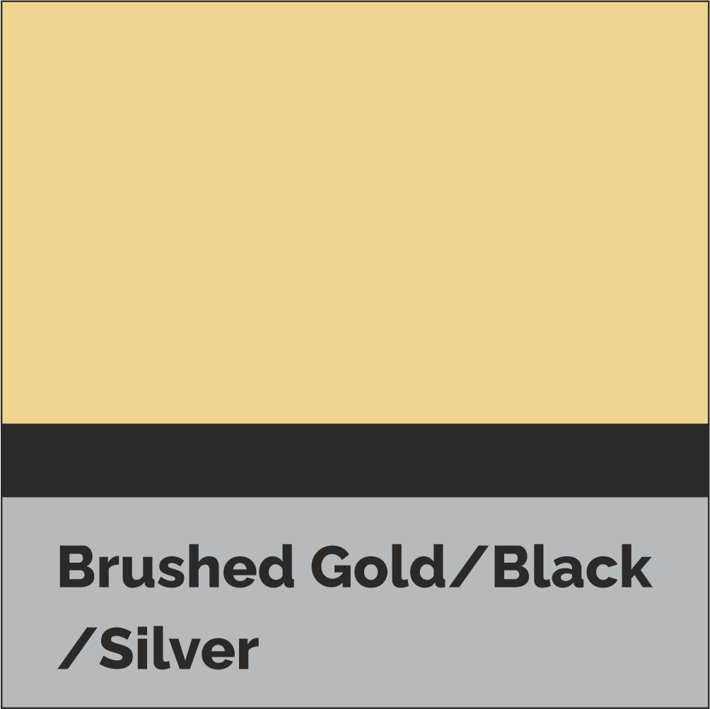 ABET - BRUSHED GOLD/BLACK/SILVER