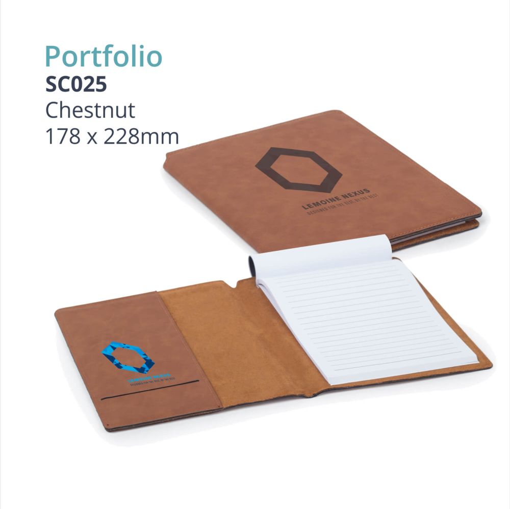 Saddle Gift Collection - LEATHERETTE PORTFOLIO (small)