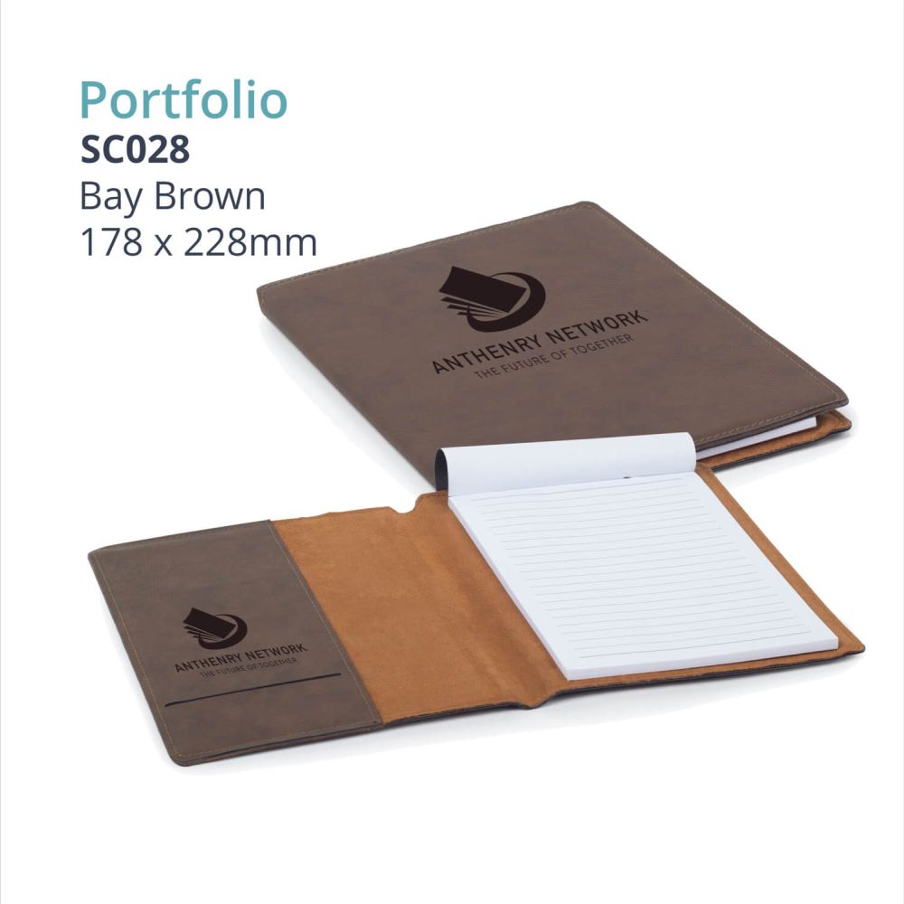 Saddle Gift Collection - LEATHERETTE PORTFOLIO (small)