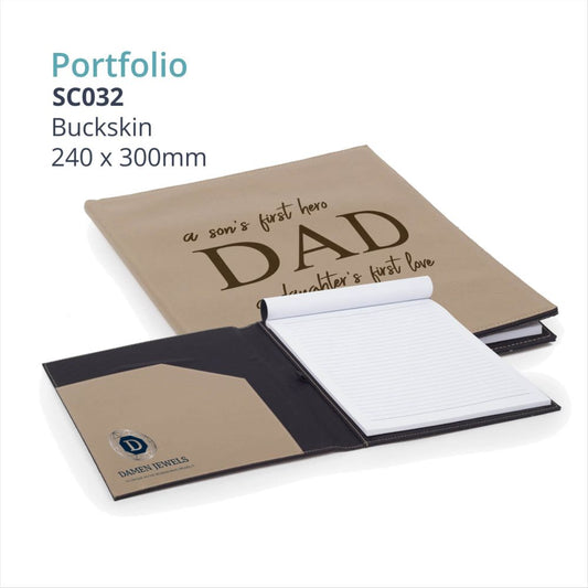 Saddle Gift Collection - LEATHERETTE PORTFOLIO (large)