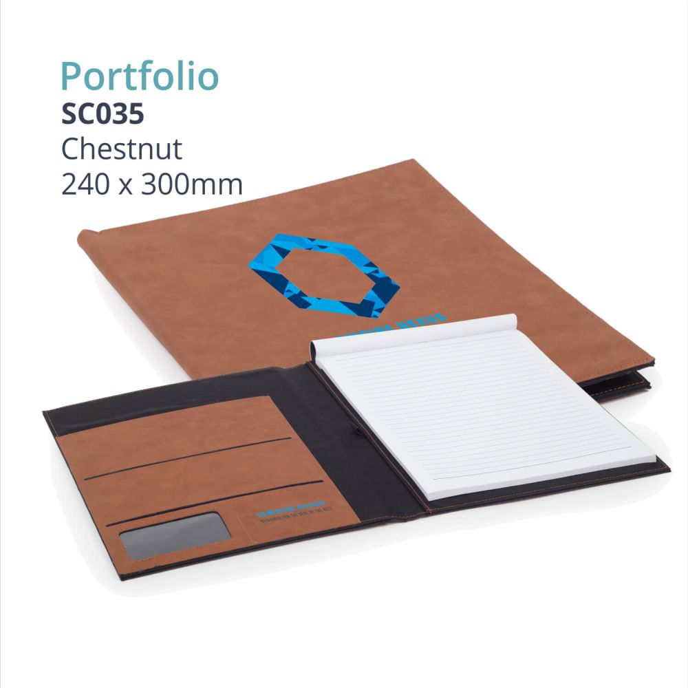 Saddle Gift Collection - LEATHERETTE PORTFOLIO (large)