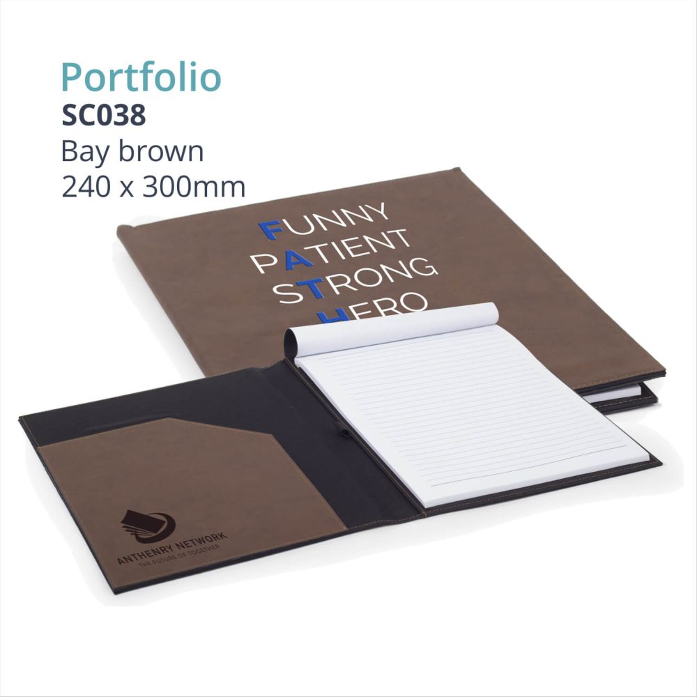 Saddle Gift Collection - LEATHERETTE PORTFOLIO (large)