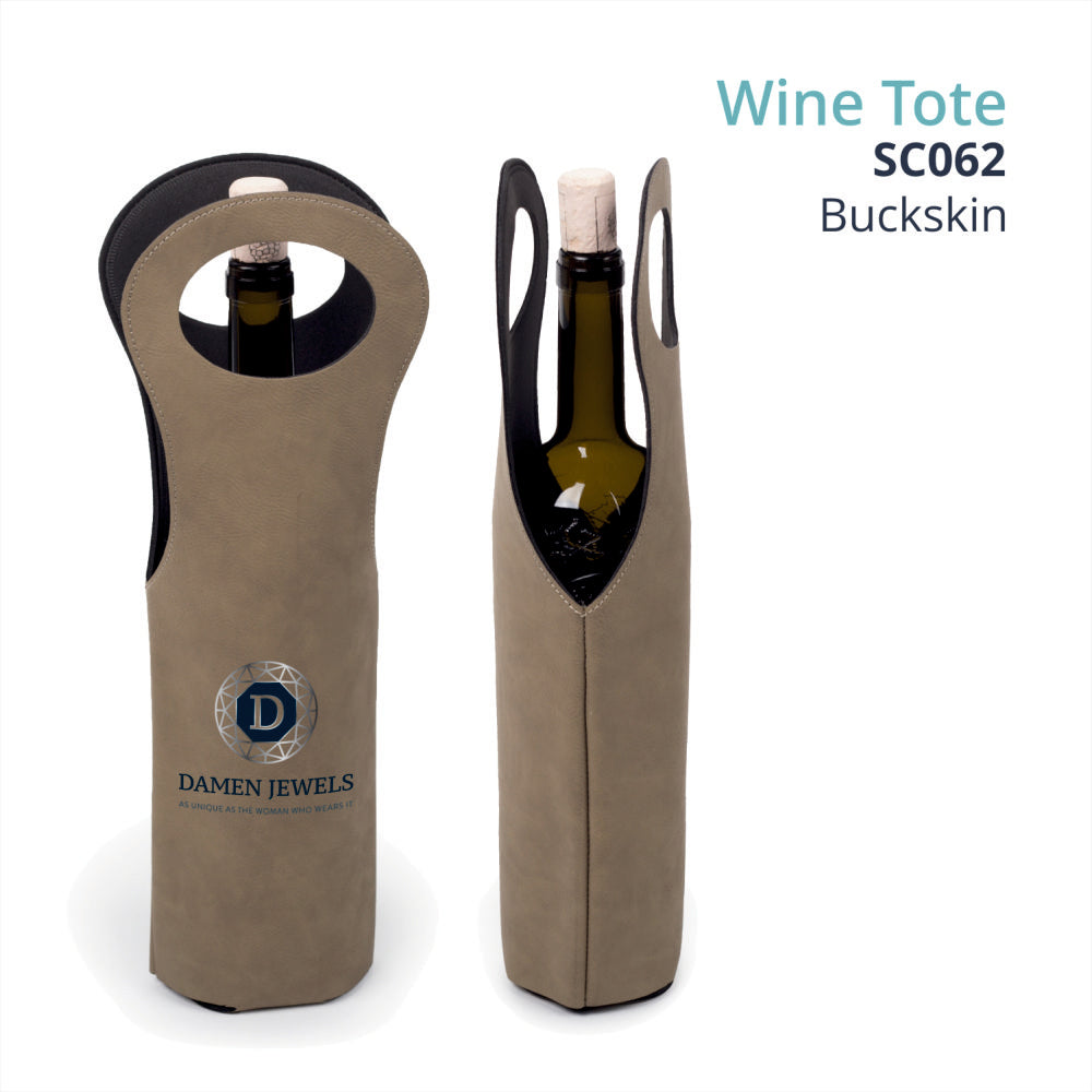Saddle Gift Collection - LEATHERETTE WINE TOTE