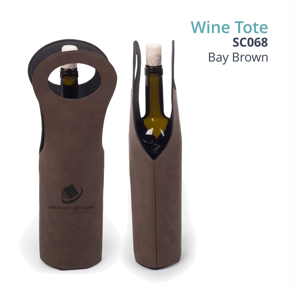 Saddle Gift Collection - LEATHERETTE WINE TOTE