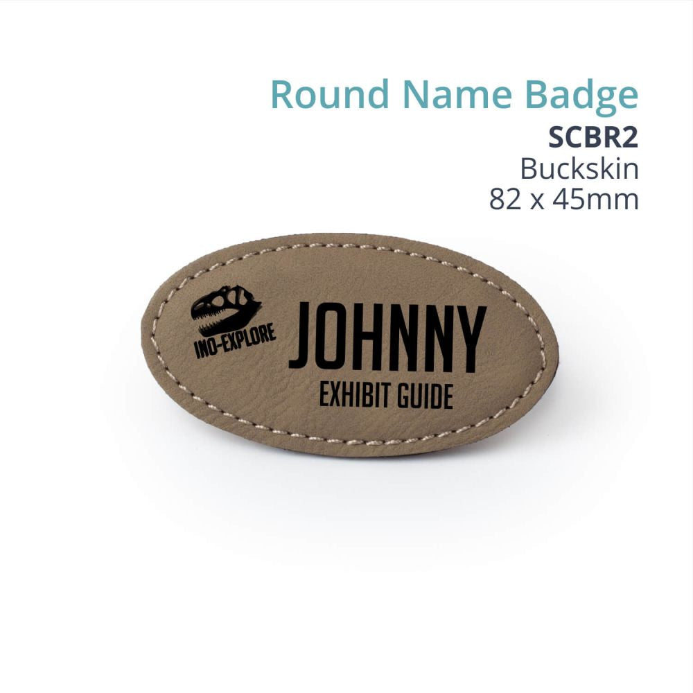Saddle Gift Collection- ROUND NAME BADGE