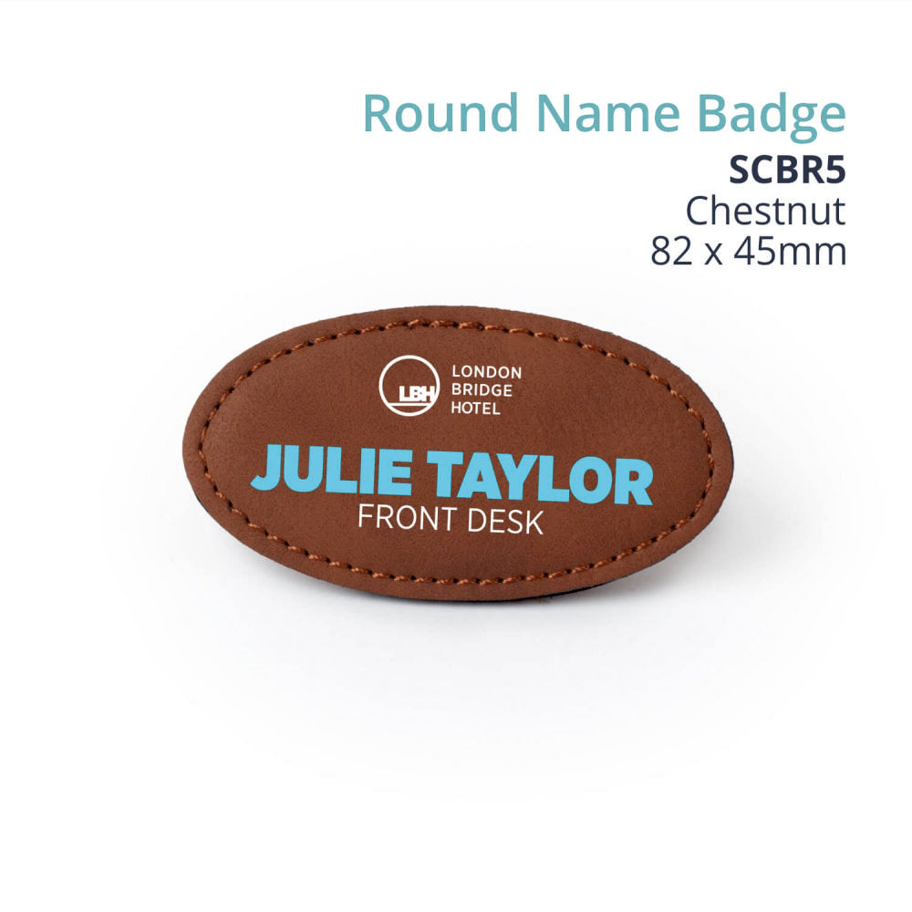 Saddle Gift Collection- ROUND NAME BADGE