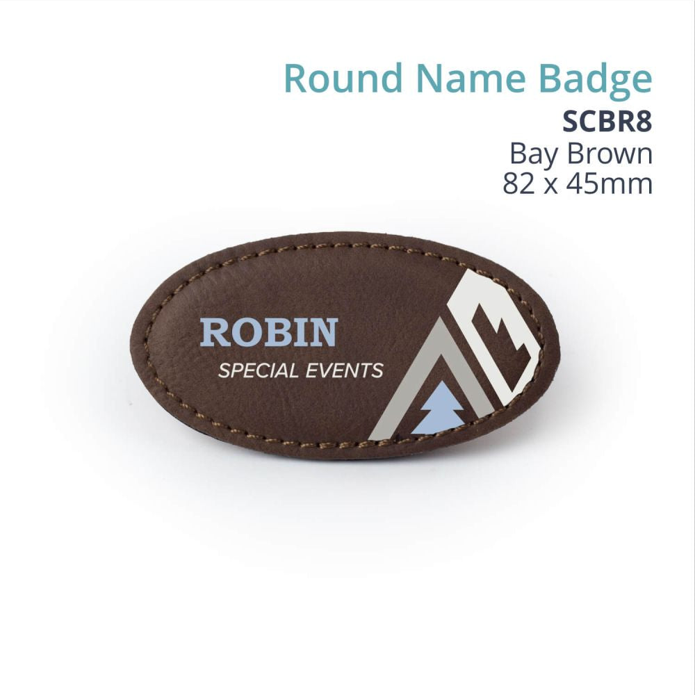 Saddle Gift Collection- ROUND NAME BADGE