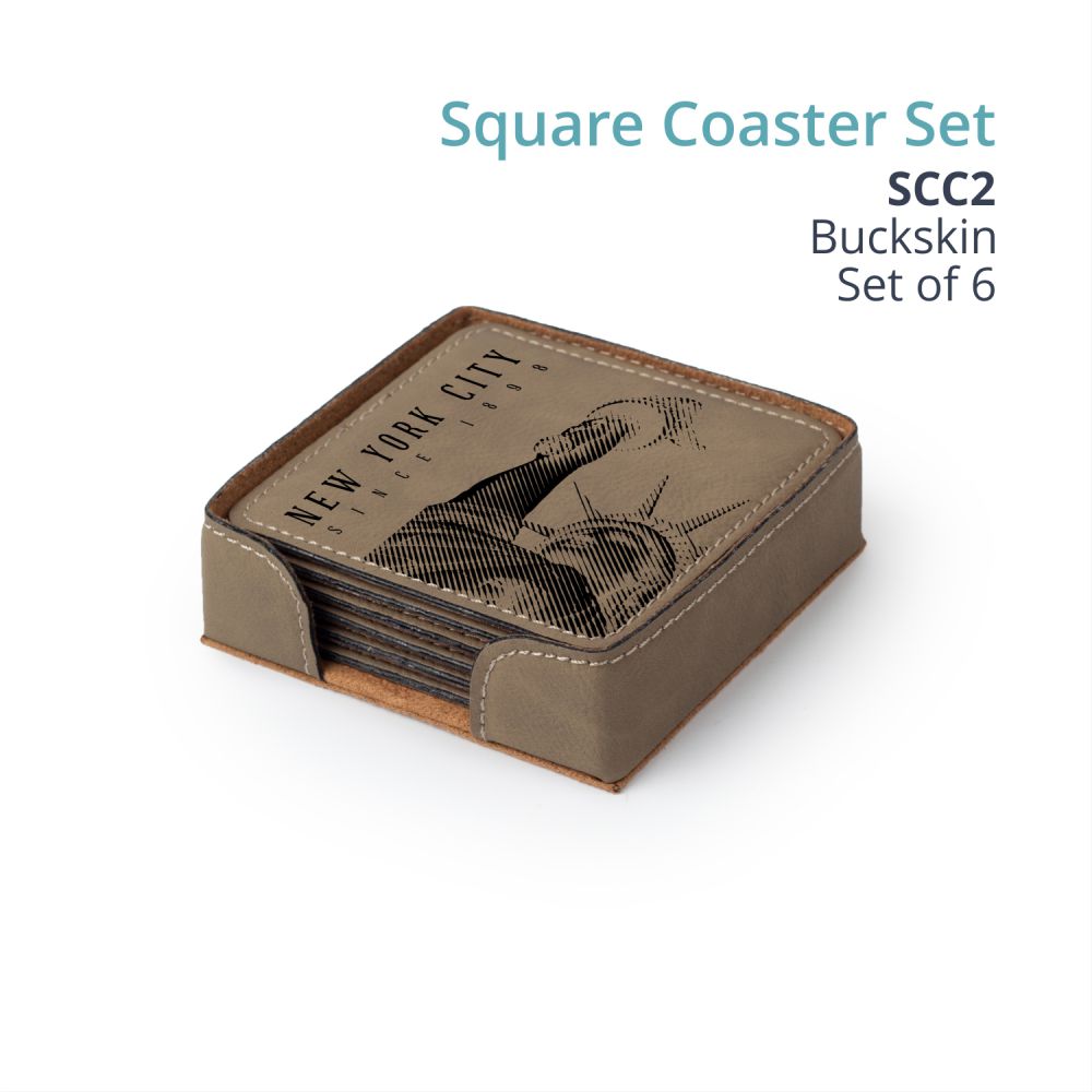Saddle Gift Collection - SQUARE COASTER SET