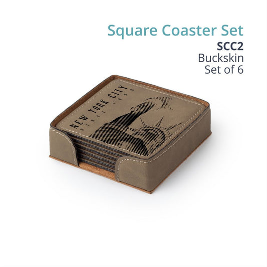 Saddle Gift Collection - SQUARE COASTER SET