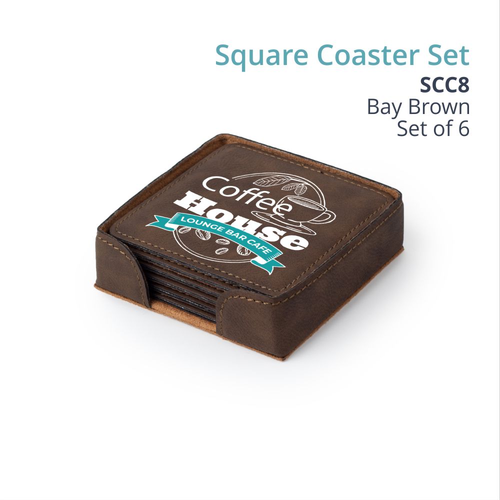 Saddle Gift Collection - SQUARE COASTER SET