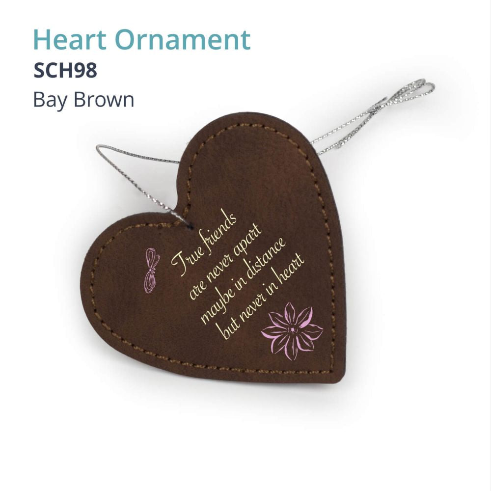 Saddle Gift Collection- HEART SHAPED ORNAMENT