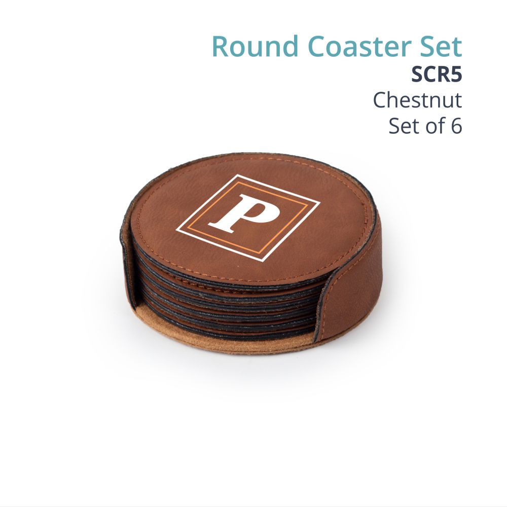 Saddle Gift Collection - ROUND COASTER SET