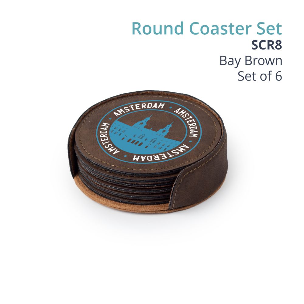 Saddle Gift Collection - ROUND COASTER SET
