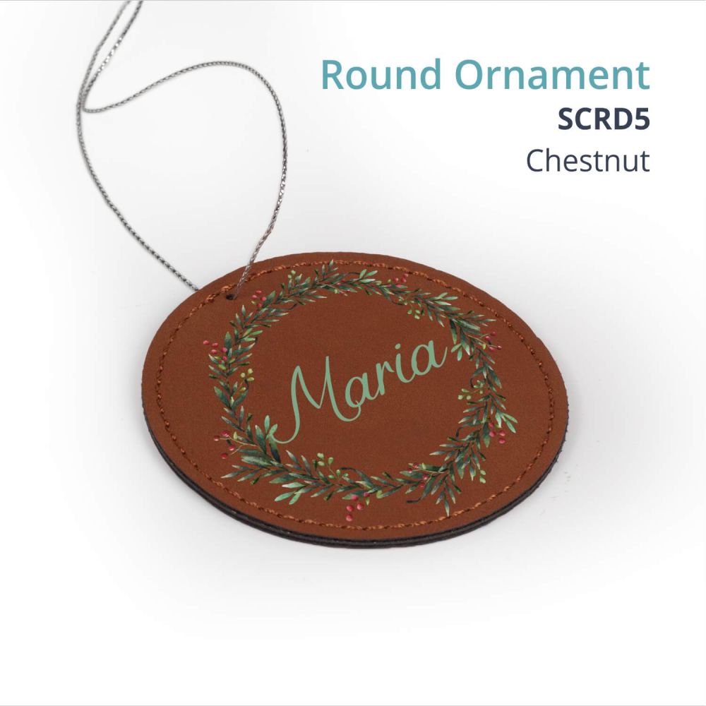 Saddle Gift Collection- ROUND ORNAMENT